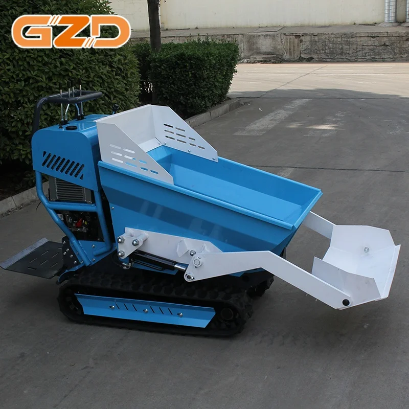 GZD 500kg Load Small Tracked Dumper Mini Crawler Carrier Portable Mini Loader Construction Equipment