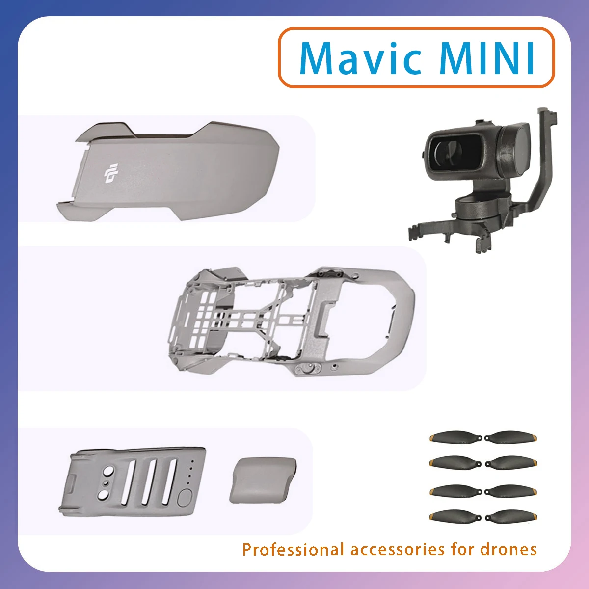 

Original Mavic mini gimbal upper lower shell arm cable power motors cover plates ESC boards cameras for DJI aircraft accessories