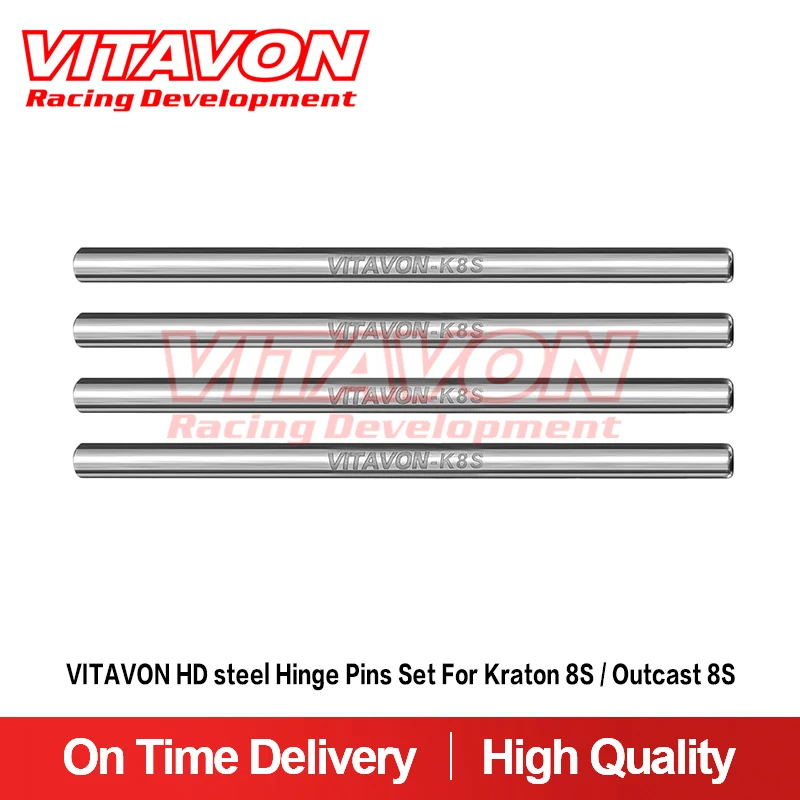 VITAVON HD Steel Hinge Pins Set For Kraton 8S / Outcast 8S