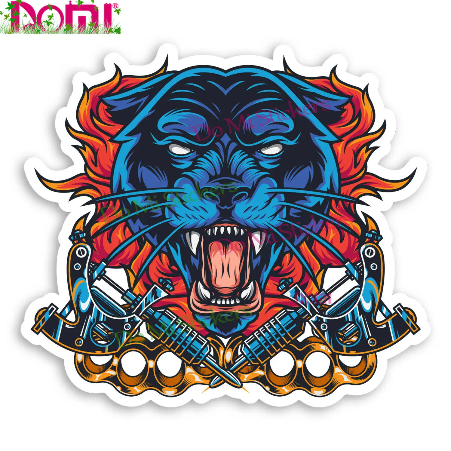 

Black Panther Vinyl Stickers - Big Cat Tattoo Biker Sticker Laptop Helmet Trunk Wall Fridge Decal High Quality Waterproof PVC