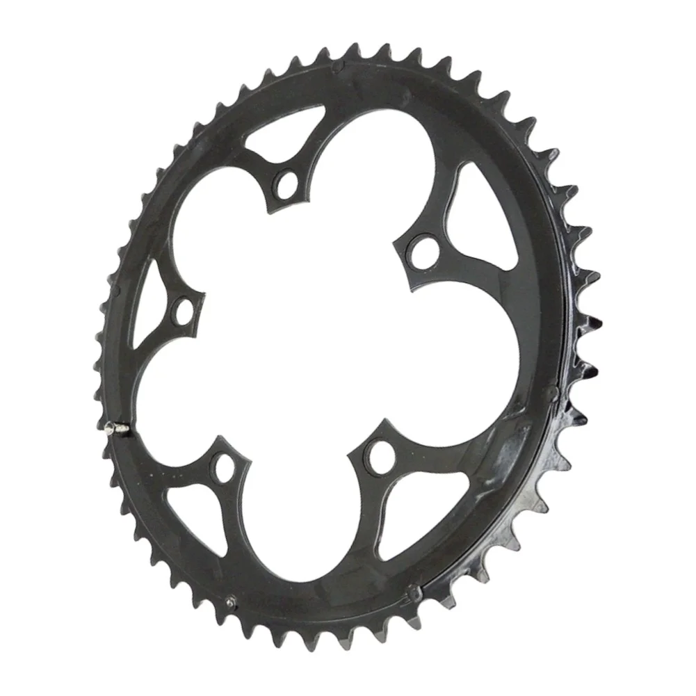 For Daily Commuting 52T Chainring 2mm Thickness Black Finish 52 Tooth Design Precise Shifting For Road Bicycle