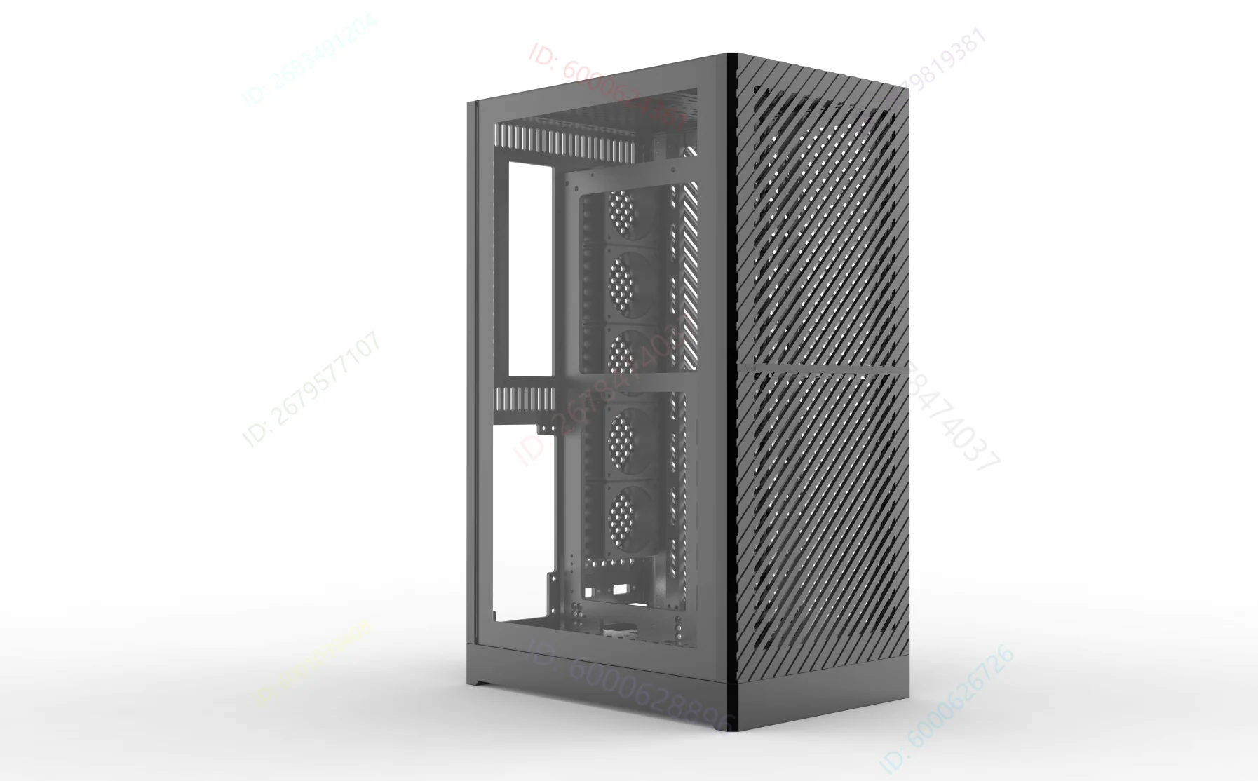 

Chassis All-aluminum vertical air duct 360 water-cooled ITX chassis, vertical chassis
