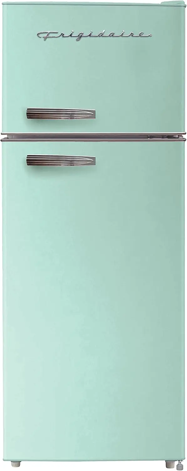 EFR753-MINT Refrigerador tamaño apartamento de 2 puertas con congelador, 7,5 pies cúbicos, retro, menta