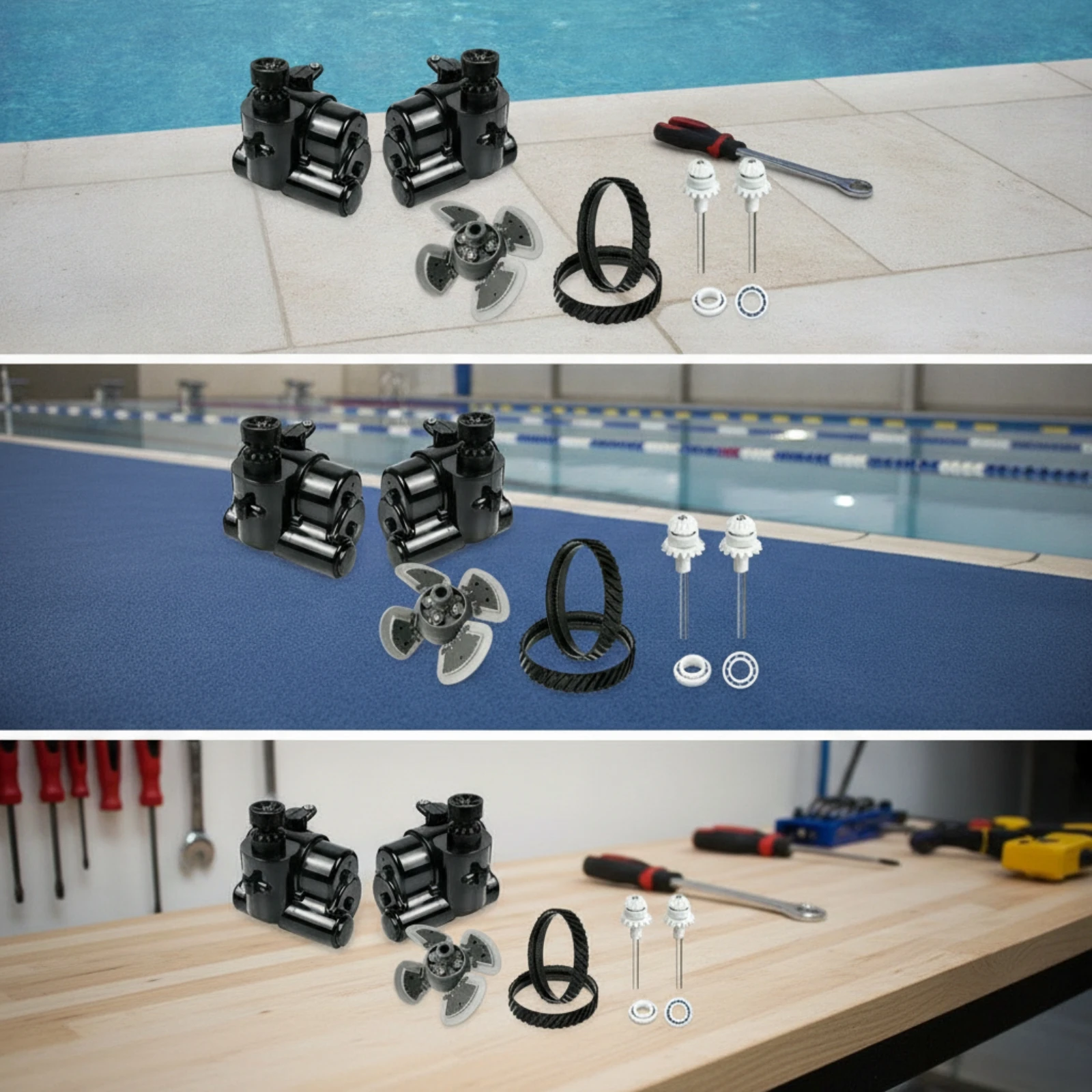Pool Cleaner Rebuild Kit Treaded Pool Cleaner Repair Kit Parts AllAll-in-One Simple