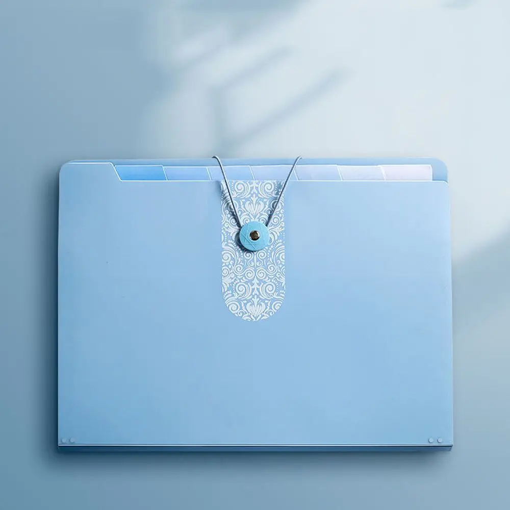 Office School Supplies With Label Card Large Capacity Office Document File Folder Filing Products Paper Organizer Organ Bag