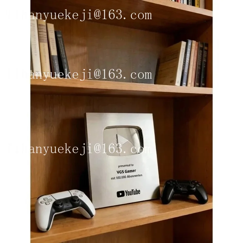 Custom  Content Creator Trophy, Personalized Plaque Award for Social Media & Video Achievements