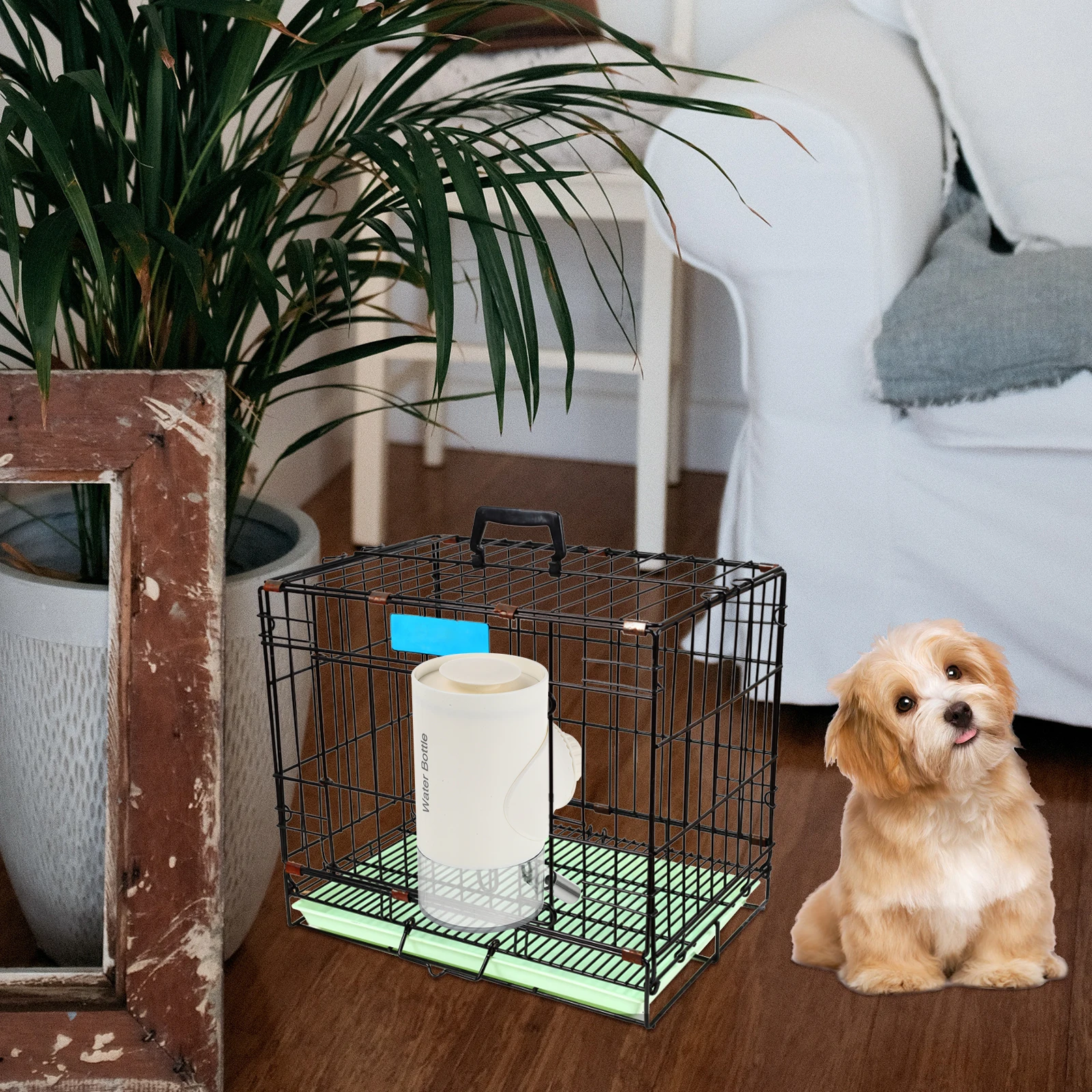 

Automatic Water Dispenser for Dogs Ball Feeder Pet Hanging Bottles Stainless Steel