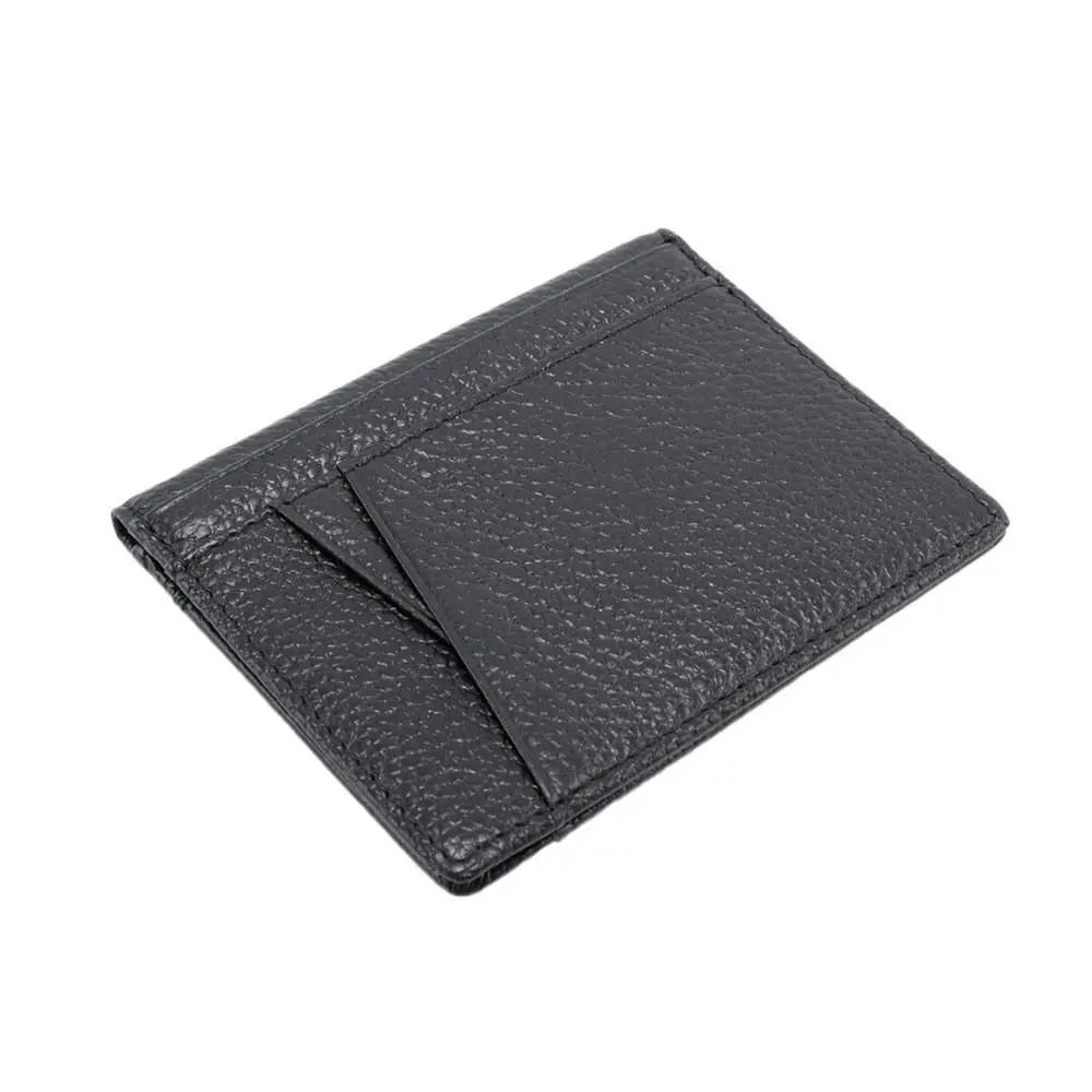 Small Soft Business Wallet for Driver License with 8 Card Slots Men Wallet Genuine Leather Super Slim Credit Card Holders