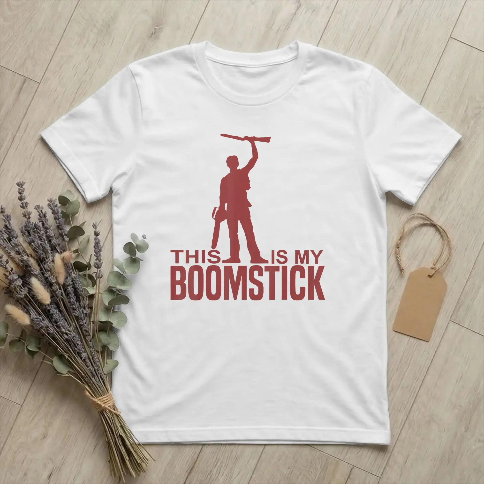 Ashes Boomstick Shotgun Williams  Men T Shirts Chainsaw Dead Vintage Tee Round Collar T-Shirt Pure Cotton Plus Size Clothing