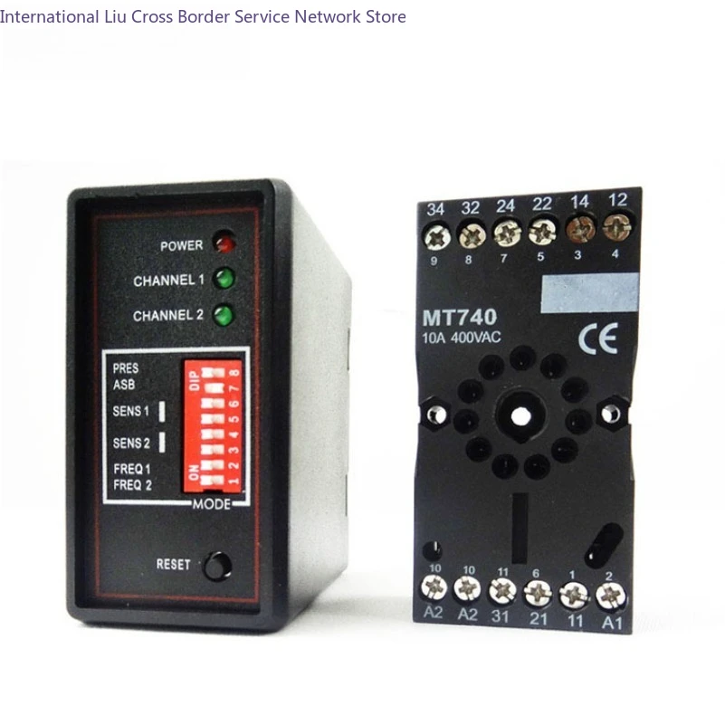 Dual channel loop detector for access control system for parking lot system