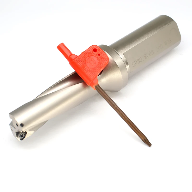 مجموعة حامل الأدوات 10 قطعة إدراجات كربيد الحفر الضحلة القابلة للفهرسة WCMX060204 مع حامل الأدوات UD30 WC03 200 W25