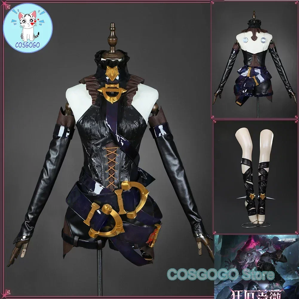 COSGOGO Jogo LOL Ravenous Rose Briar Cosplay Traje Roupas de Halloween Roupas Femininas Adereços