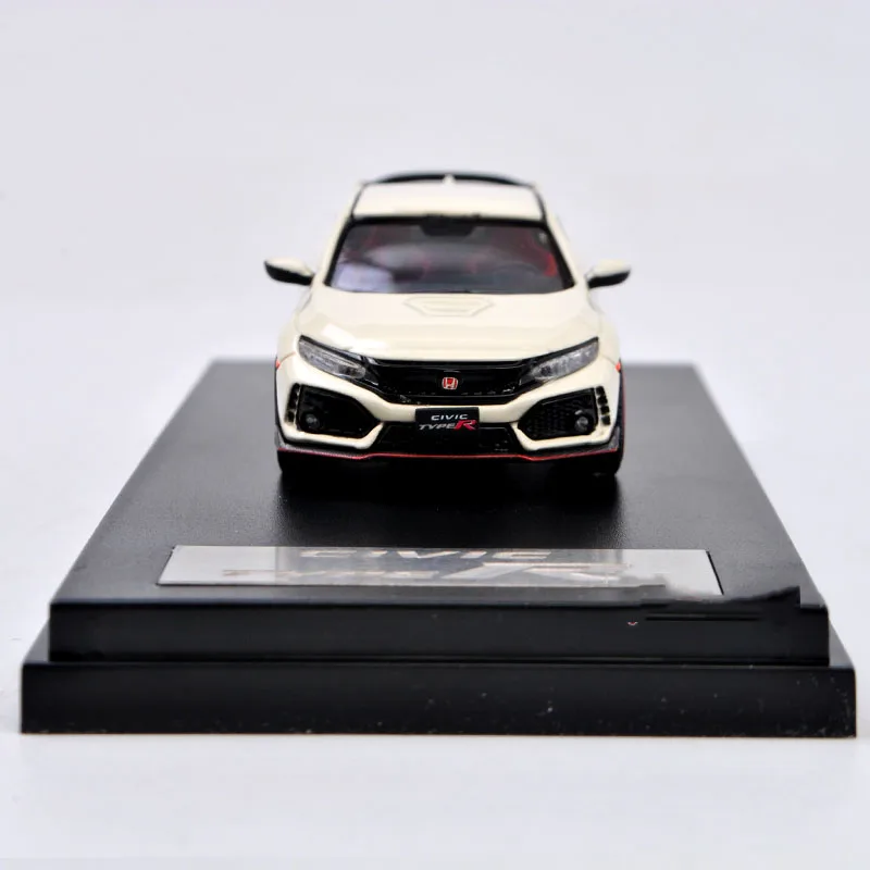 LCD Original Alloy 1:64 Civic Type R FK8 2017 Car Model Adult Classic Collection Static Display Souvenir Gift Boy Toy