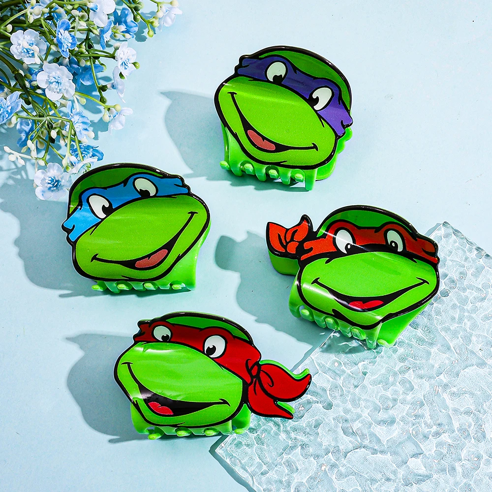 

1PC / Random 3 Pcs Cute Cartoon Ninja Turtle Acrylic Hair Claw Clip