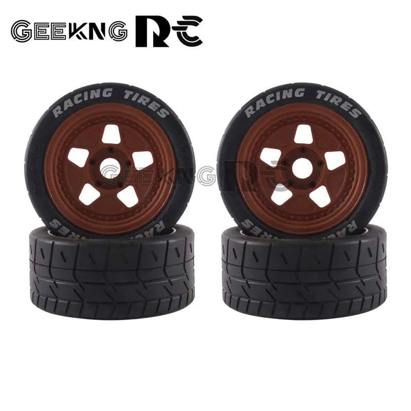 

4Pcs 100X43mm Wheel Tires Tyre 17Mm Hex For 1/7 Arrma Infraction Felony ZD Racing EX-07 EX07 RC Car Upgrade Accessories