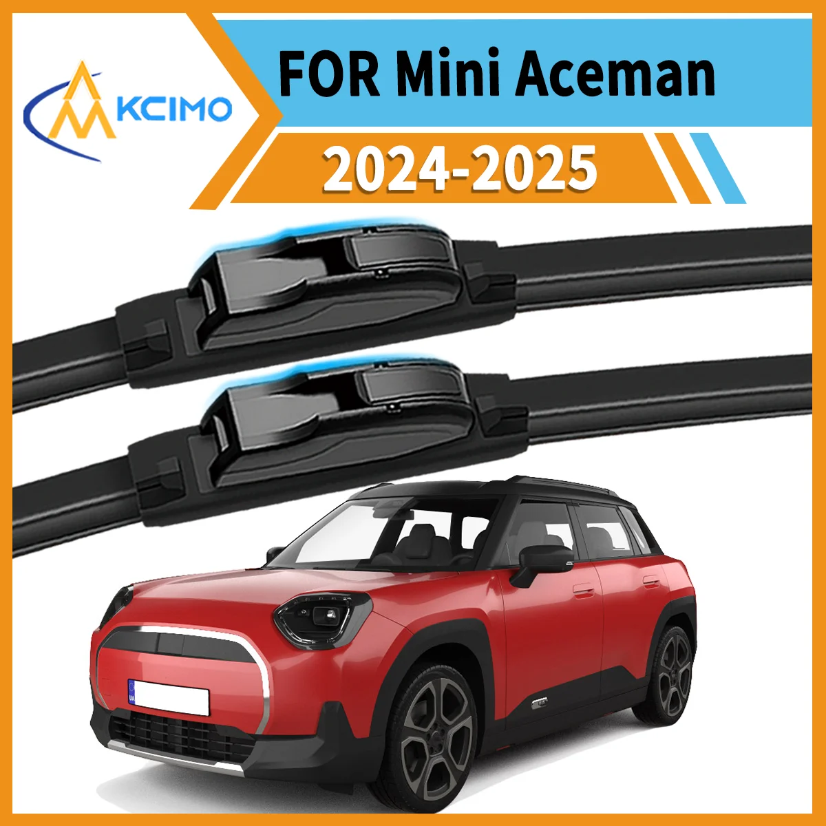 

Premium All-Season Duo 2 Front Wiper Blades Compatible with for Mini Aceman J05 2024-2025 Crystal Clear Vision & Enhanced Safety