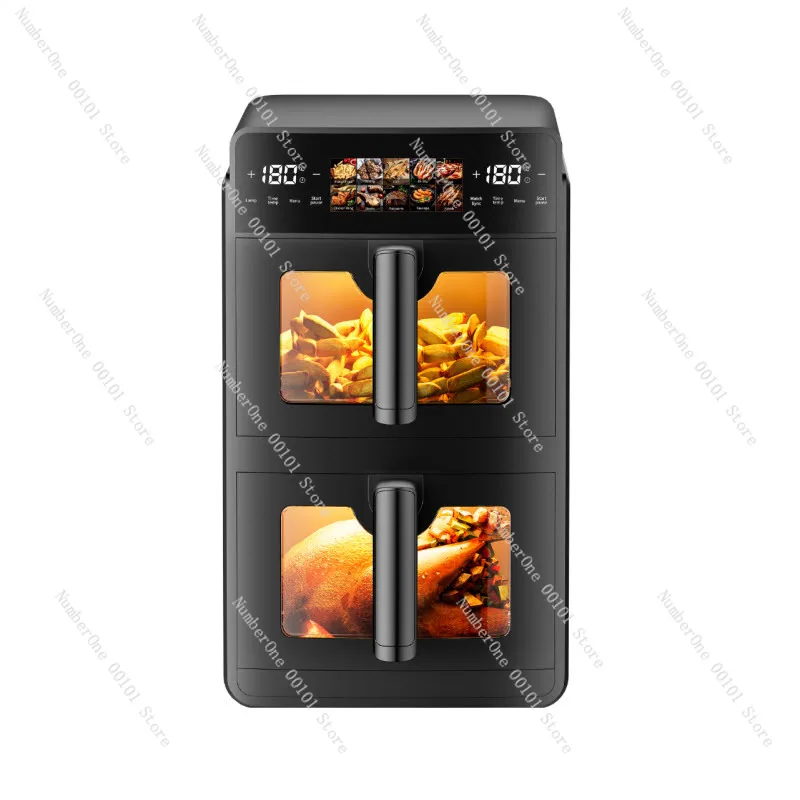

Upper and Lower Electric Oven Double Pot Air Fryer Intelligent Large Capacity