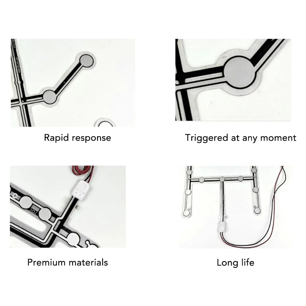 Thin Film Safety Pressure Sensor 50V Pressure Reminder Gravity Switch Sensor Universal Occupancy Detection