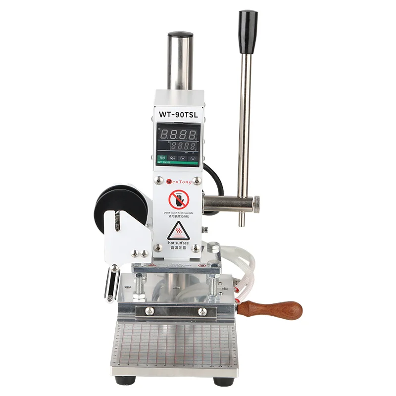 Digitale Foliedruk Machine voor Leer Nieuwe Staat Bronzing Logo Warmte Reliëf T Slot Hete Pers Embossing Plaat Type