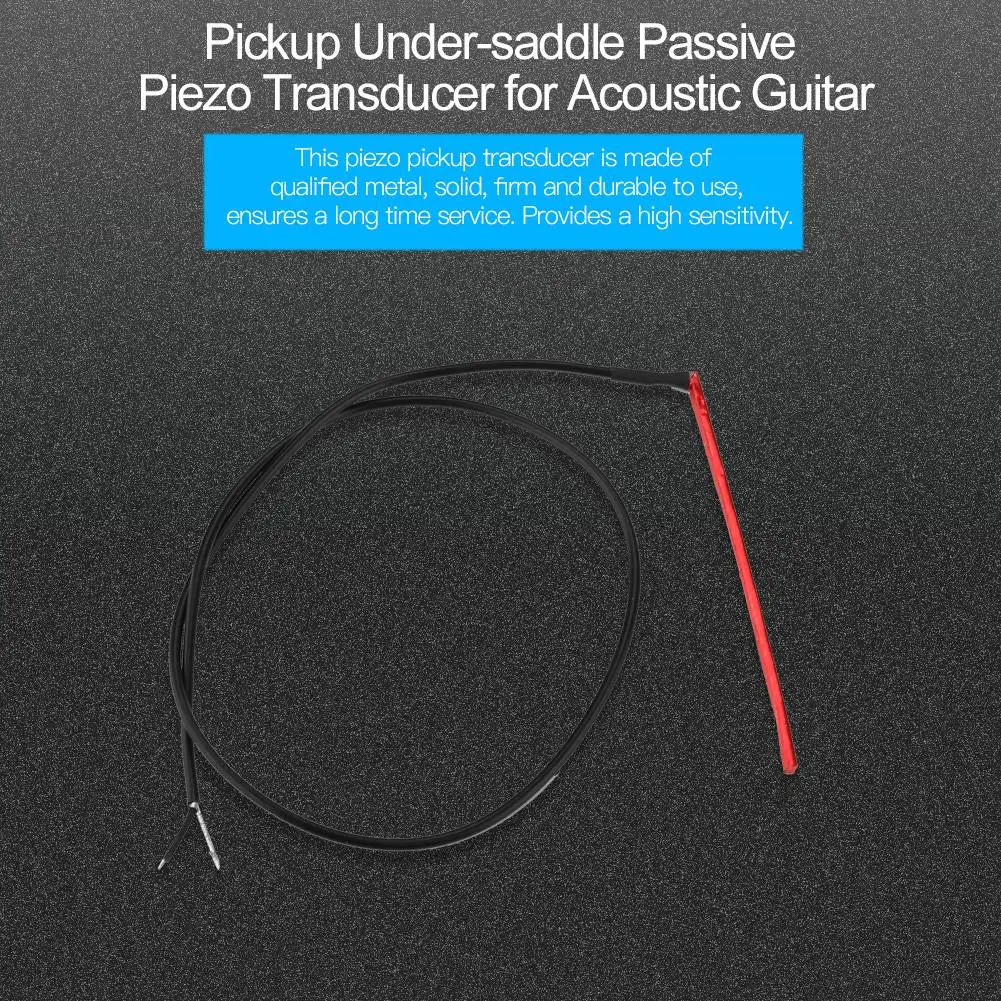 Pickup Under saddle Passive Piezo Transducer for Acoustic Guitar Instrument Accessory