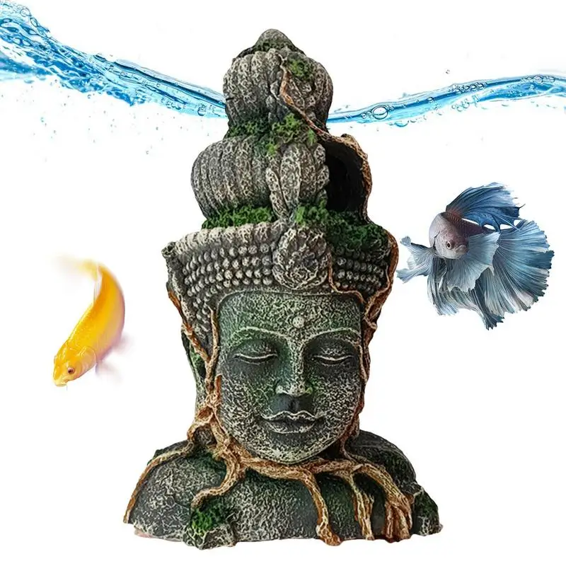 Fish Tank Buddha Statue Resin Buddha Sculpture For Aquarium Fish Tank Accessories Ornament Small Buda Statues For Underwater