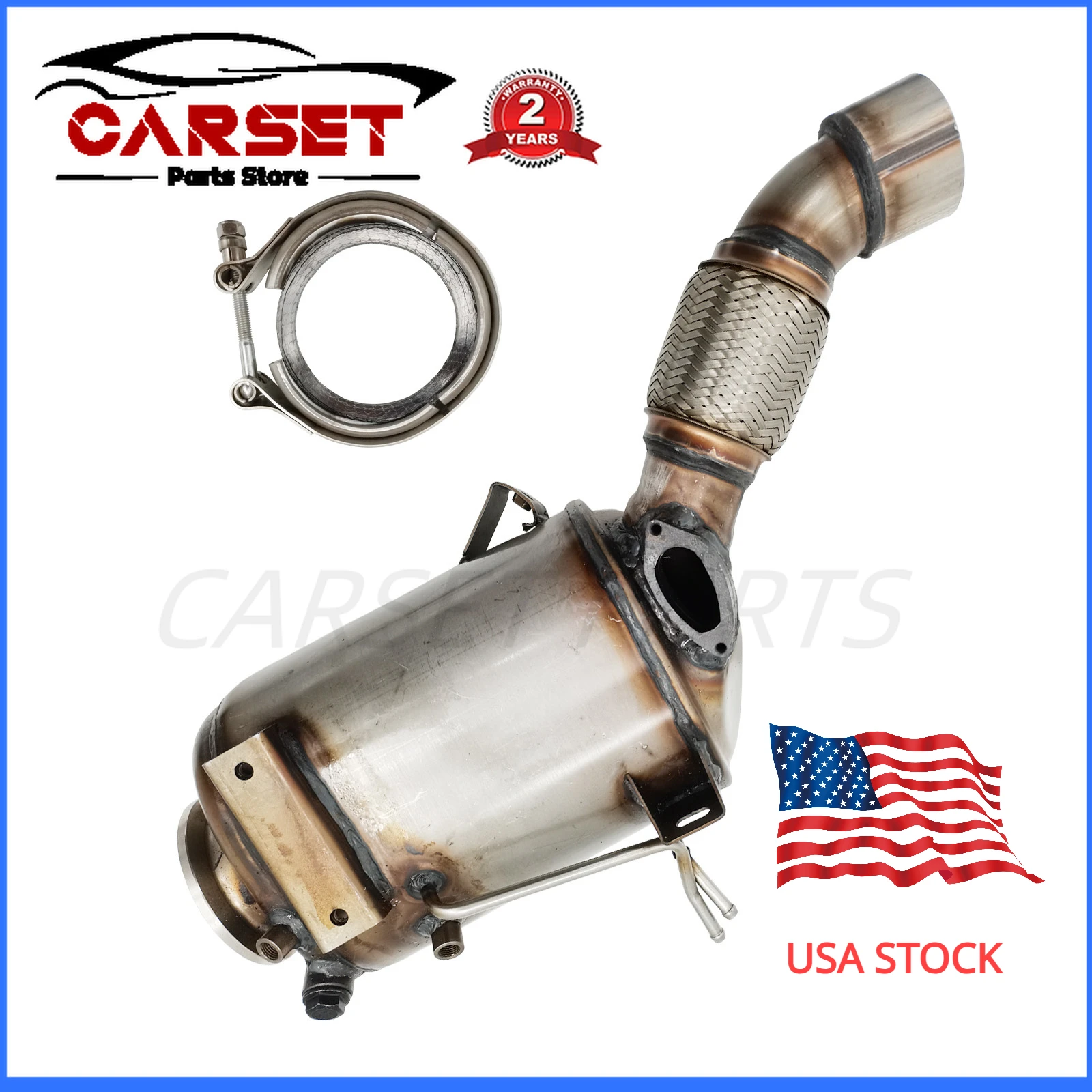 Exhaust Catalytic Converter For BMW X5 35d 3.0L Turbo Diesel 2009 2010 2011 2012 2013 18308512287 BMW Accessories