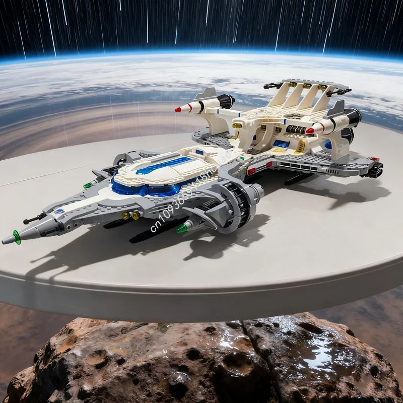 

1838pcs MOC Starfleet Voyager Deluxe Neo Classic Space Model Christmas Gift Building Blocks Toys DIY Idea Brick Kids Birthday