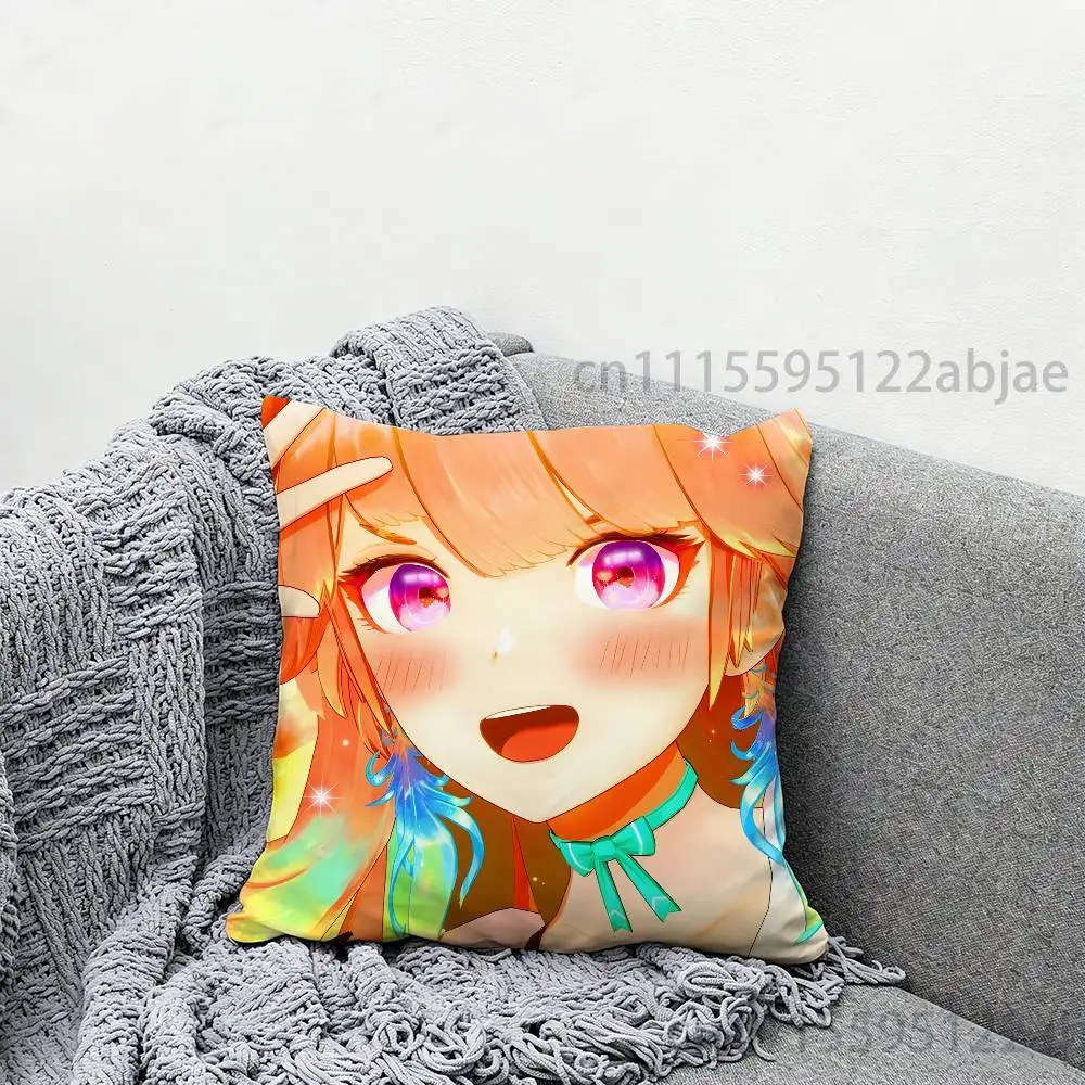 k-kiara takanashi Throw Pillow Case 50x50cm DIY Square Pillowcase Square Office Cushion Cover
