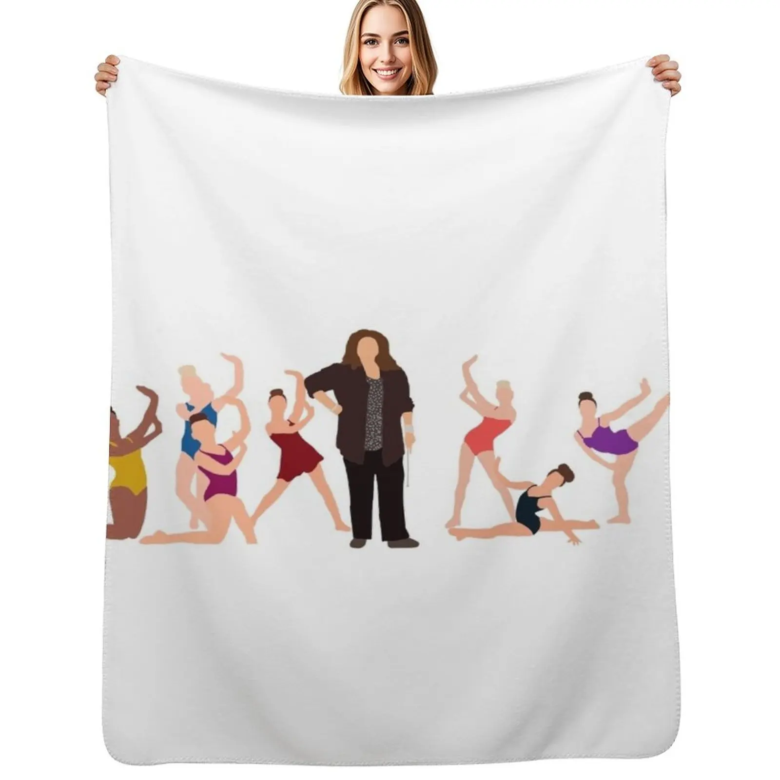 

dance mom girls and abby lee miller Throw Blanket Flannel Fleece Soft Warm Throw Blanket