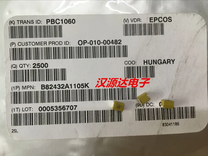 

10 шт./лот B82432A1105K 1812 1MH 1000UH 55MA чипы электронные новые