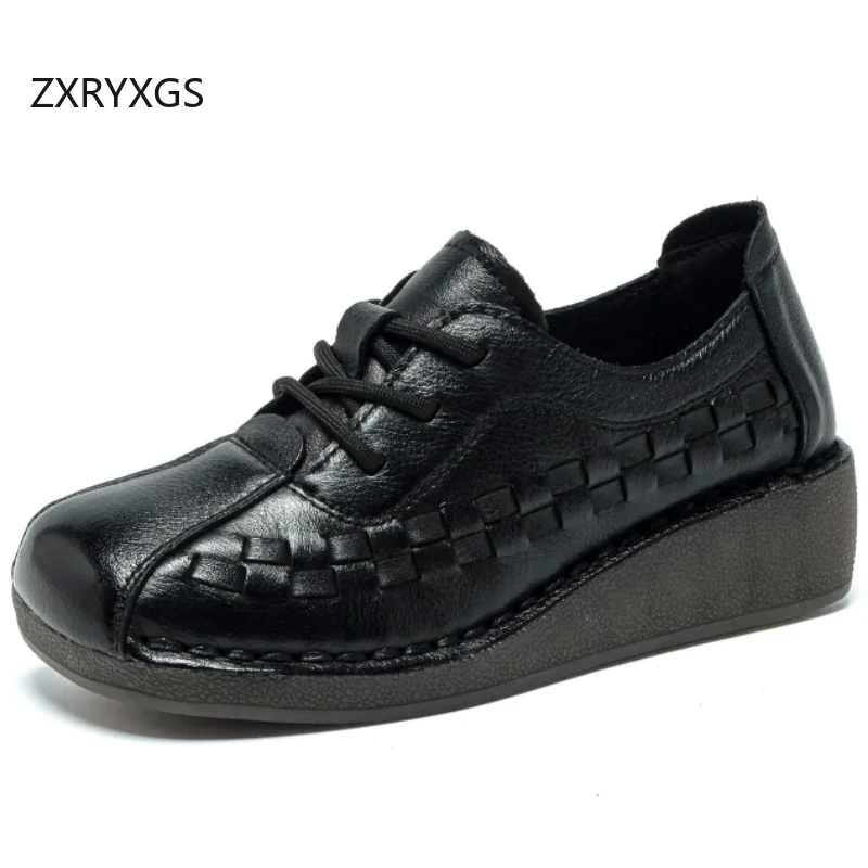 zxryxgs-top-layer-cowhide-elegant-comfortable-wedges-shoes-mid-heels-2026-new-autumn-lace-up-genuine-leather-women-trendy-shoes