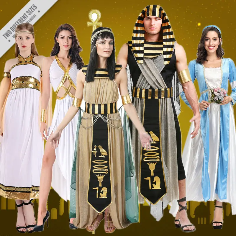 

loween Costume Adult Children Pharaoh Queen Godd Freedom Renaissance Clothing Egyptian Queen Women's Traditional Costume