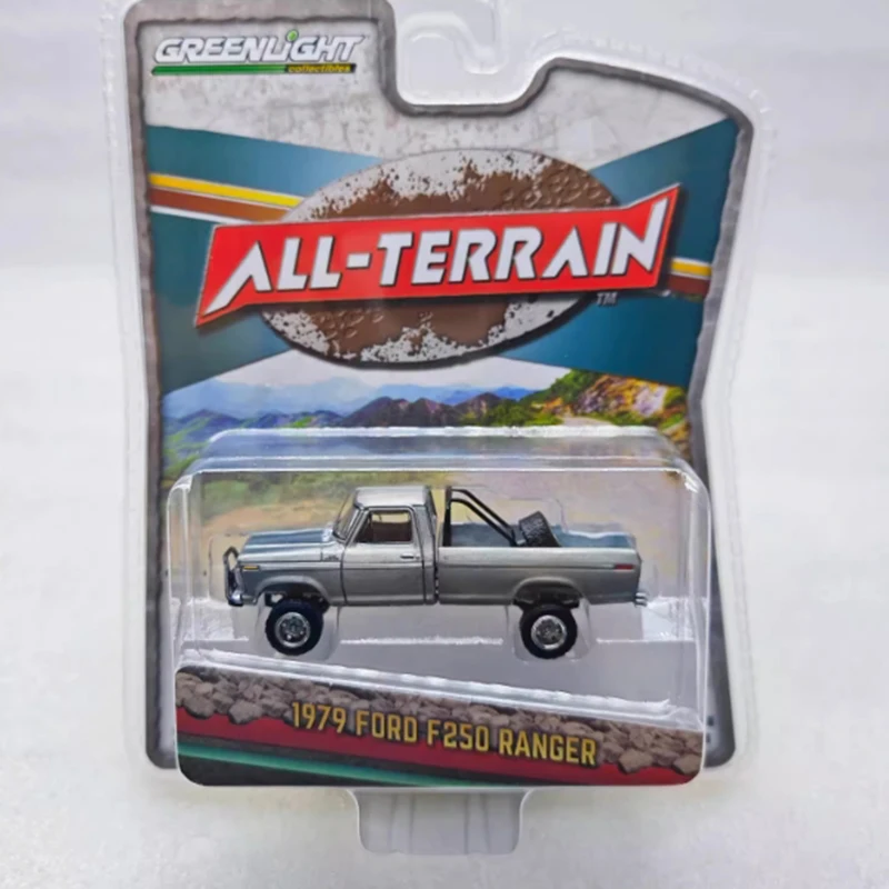 Greenlight-Ford F250 Ranger Alloy Modelo de Carro Simulador, Escala, 1:64, Liga Elevada, Coleção, Brindes, Exibição