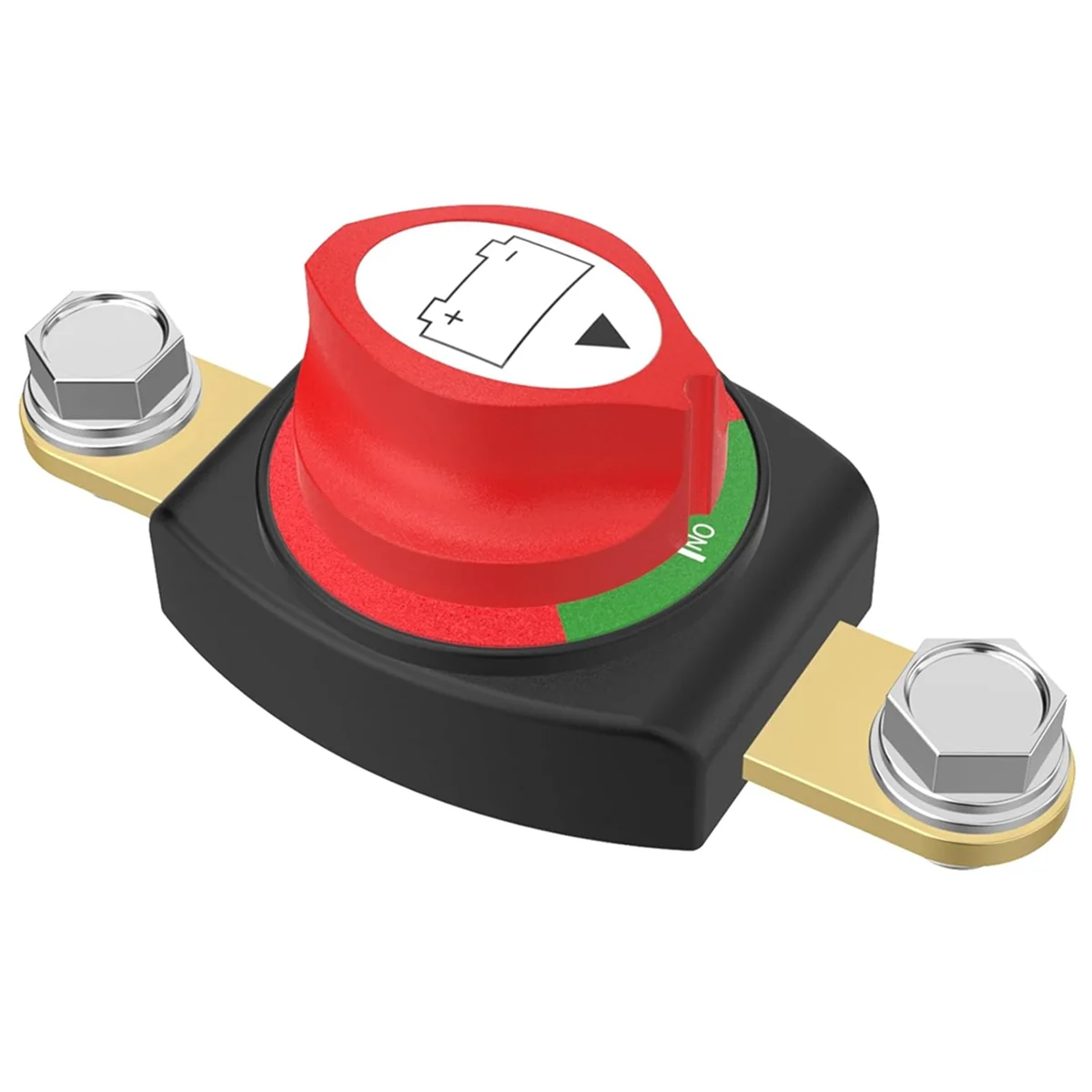 Sezionatore batteria con palo laterale SSR, interruttore di interruzione batteria Interruttore di intercettazione batteria resistente 12-48 V per camper per auto (on/off)