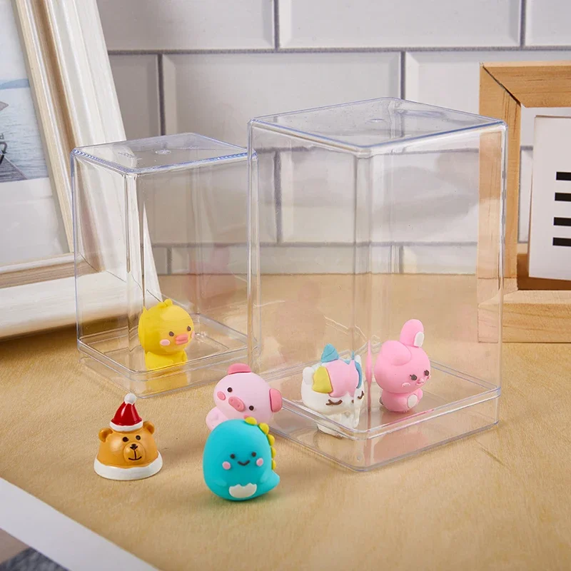 Desktop Storage Box Doll Model Display Case Dustproof Transparent Toy Model Display Stand Action Figure Toys Storage Box