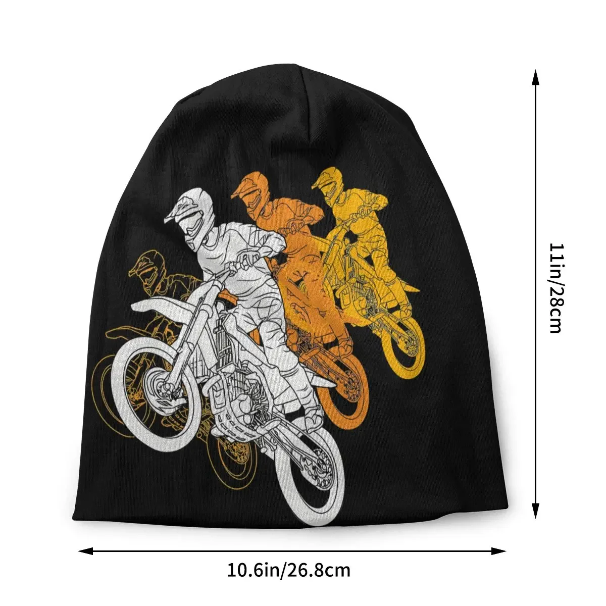 FOUR MOTOCROSS Thin Skullies Beanies Autumn Spring Caps For Men Women Bike Motocross Motor Sport Ski Caps Bonnet Hats