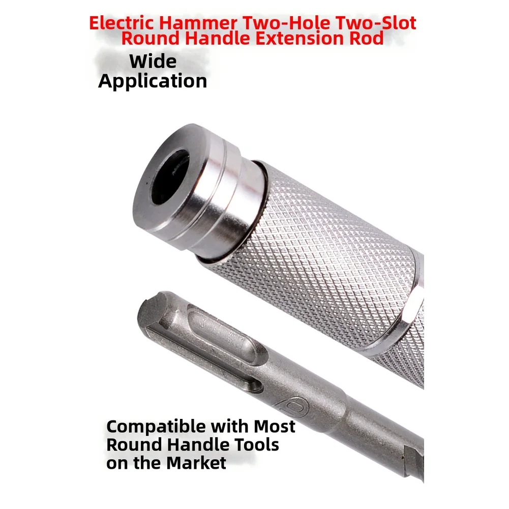 

1pc Double-Headed Round Shank Extension Rod For SDS PLUS Extension Rod Quick Release Adapter For Rotary Hammer Drill Power Tool