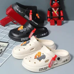 Summer Man Sandals Lightweight Home Beach Sandals Women Slippers Outdoor Quick Dry Flat Soft EVA Hole Shoes Women Clogs 2024