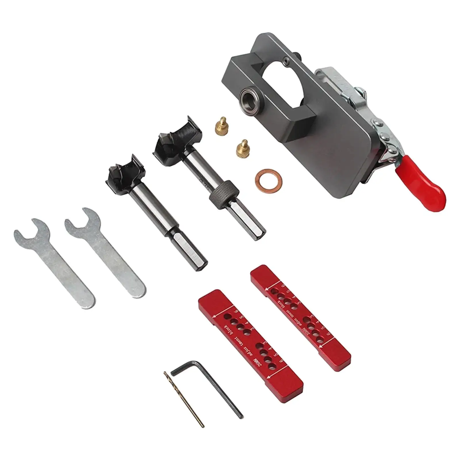 35mm Concealed Hinge Jig Hole Punch Locator Kit Hole Positioning Locator Hinge Hole Drilling Jig for Cabinet Door Hinges Inset