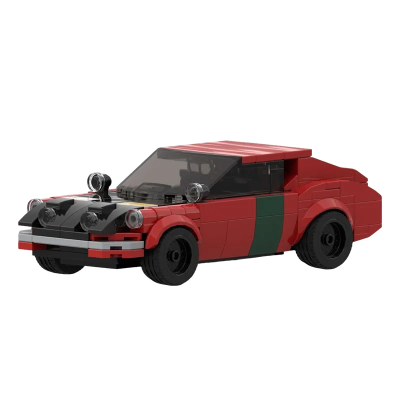 

218PCS MOC City Champions Super Car Nissan Fairlady 240Z Rally Model Technology DIY Creative Building Blocks Display Gift Home