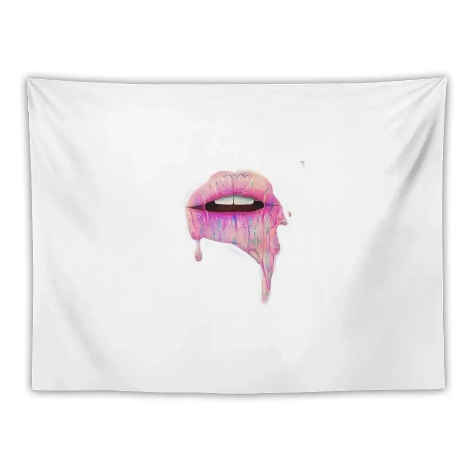 acid drip lip Tapestry House Decor Decorative Paintings Room Decorator Room Decore Aesthetic Tapestry