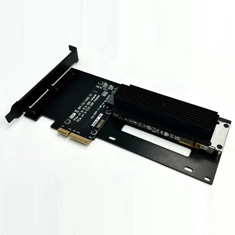 A82I-Pcie 5.0 X4 Ke E1.S/E3.S SSD Kartu Adaptor Hard Disk PCI-E Gen5.0 4X Ke E1.S/E3.S (SFF-TA-1002) Adaptor SSD Hard Drive