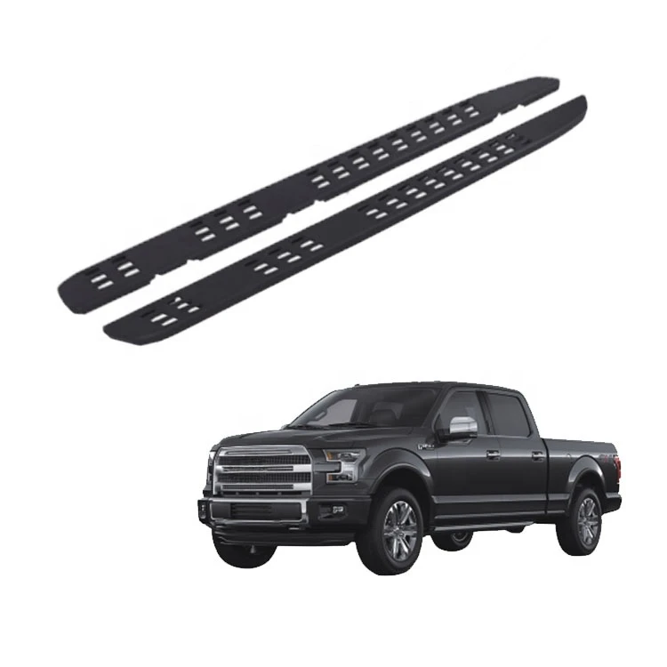 

FOR 2015-2020 FORD F150 CREW CAB PAIR 7.5inch RAPTOR STYLE SIDE STEP BAR RUNNING BOARD