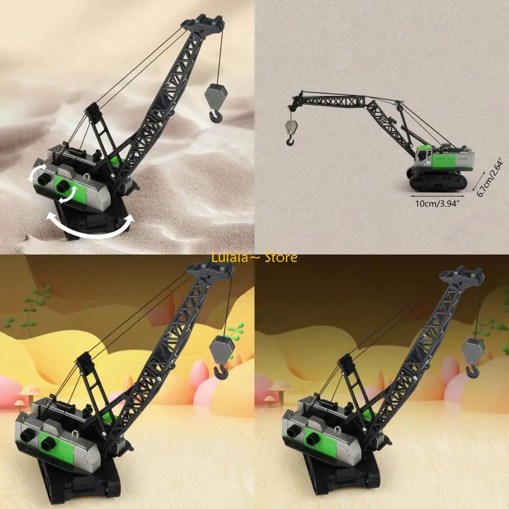 Y4QA Junge Spielzeugauto Engineering Fahrzeug Kran Auto Ostern Geschenk Kran Modell Reibung Power Junge Lernen Spielzeug Kran