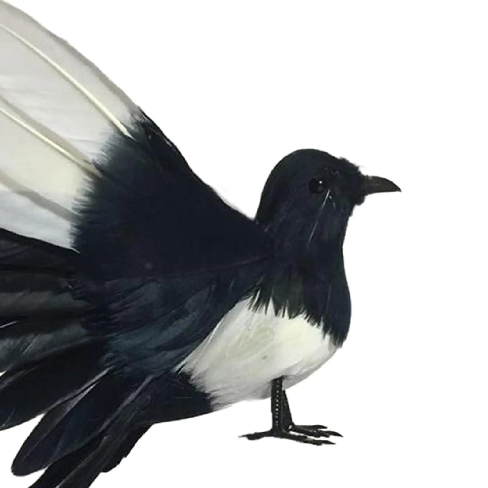 Magpie Simulation Bird Realistic Animal Lifelike Feathered Bird Model Bird Figures for House Garden Outdoor Yard Art Patio