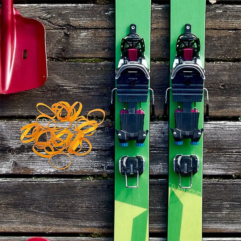 

20Pcs Snowboard Brake Retainers Rubber Universal Binding Brake Straps Easy Use Anti Slip Secure Fastening for All Snowboards