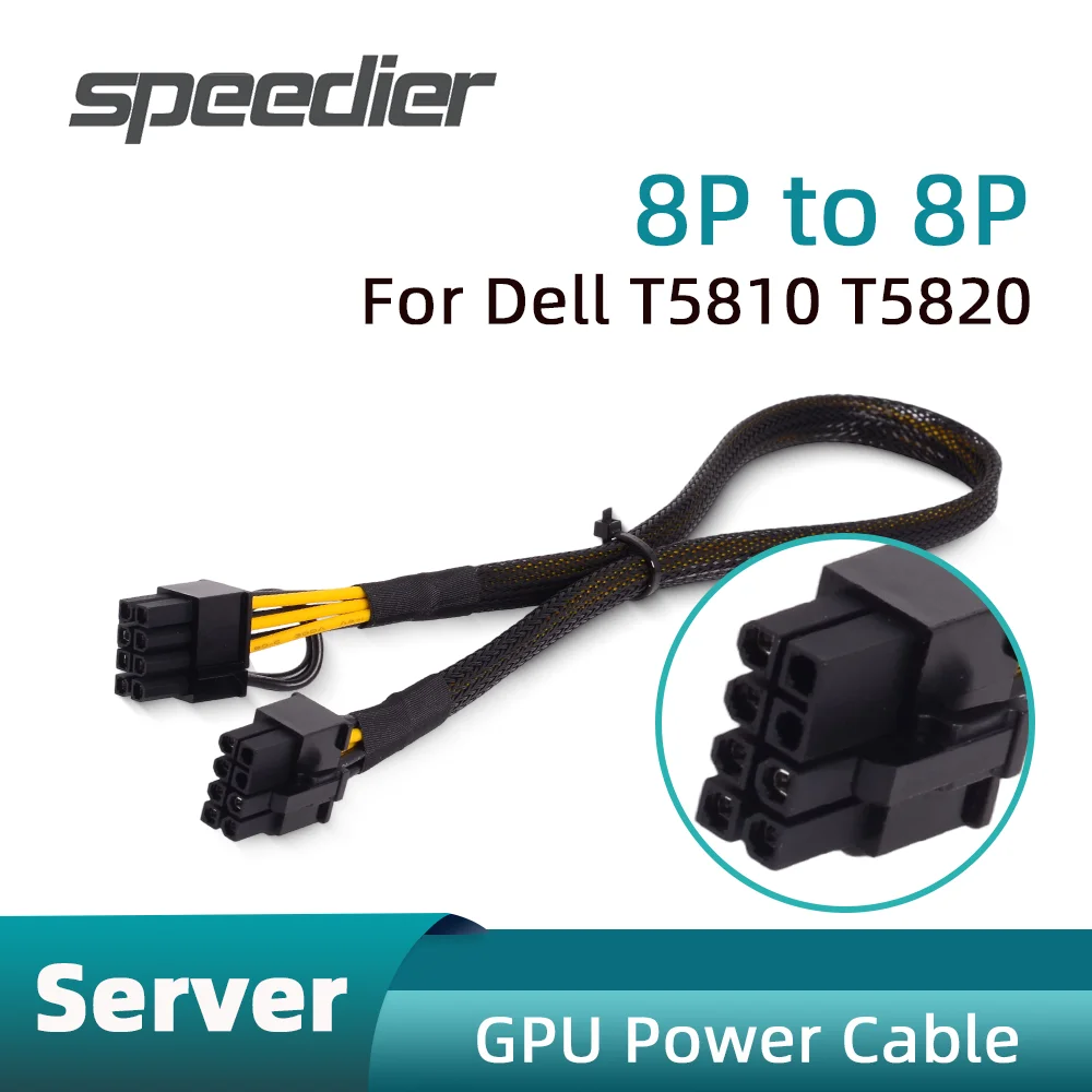 

8PIN to Dual 8PIN GPU Graphic Card Power Cable Server for Dell T3600/T5810/T5820/T5600/T5610/T7600/T7610/T7810/T7920/T7820/T7910