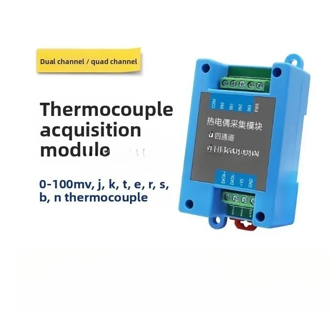 Thermocouple to 485 Acquisition Module Type K, Thermistor PT100 Temperature Signal Input Modbus RTU Protocol