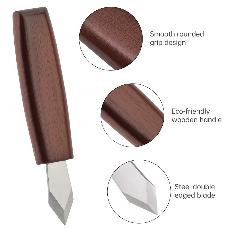 

2 sets of wooden carving chisels, carving tools, chrome plated vanadium steel, woodworking carving tools, wooden tools