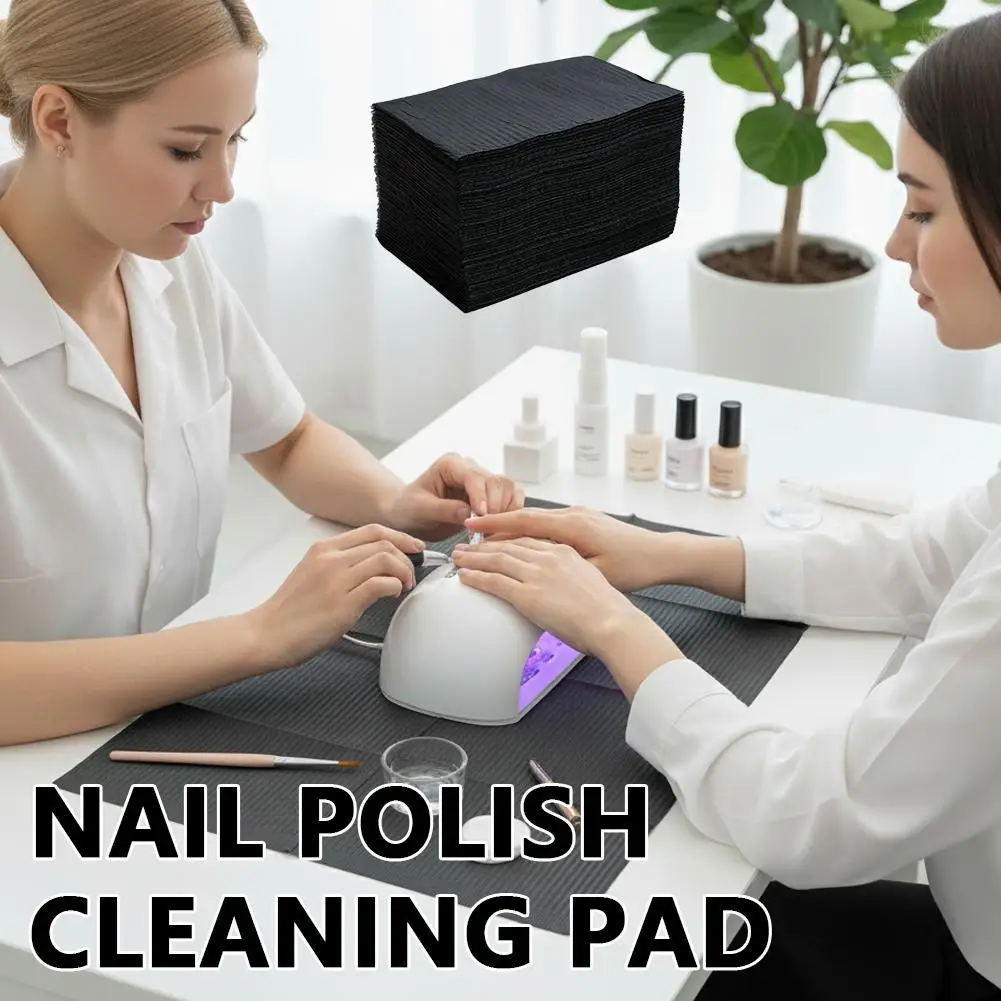 1 قطعة خالية من الوبر مزيل طلاء الأظافر القطن مناديل UV جل نصائح مزيل نظافة ورقة الوسادة طلاء الأظافر الفن تنظيف مانيكير أدوات #1